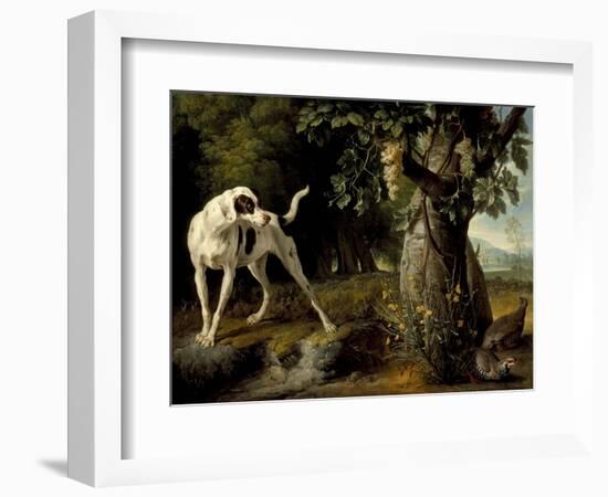 Landscape with a Dog and Partridges, 1719-Alexandre François Desportes-Framed Giclee Print