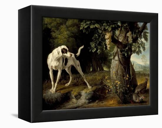 Landscape with a Dog and Partridges, 1719-Alexandre François Desportes-Framed Premier Image Canvas