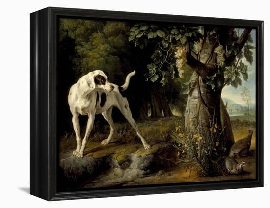 Landscape with a Dog and Partridges, 1719-Alexandre François Desportes-Framed Premier Image Canvas