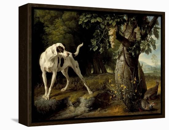 Landscape with a Dog and Partridges, 1719-Alexandre François Desportes-Framed Premier Image Canvas