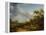 Landscape with a Gypsy Encampment-George Morland-Framed Premier Image Canvas