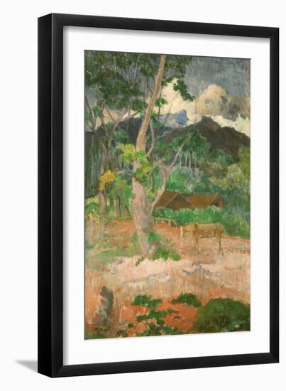 Landscape with a Horse, 1899-Paul Gauguin-Framed Giclee Print