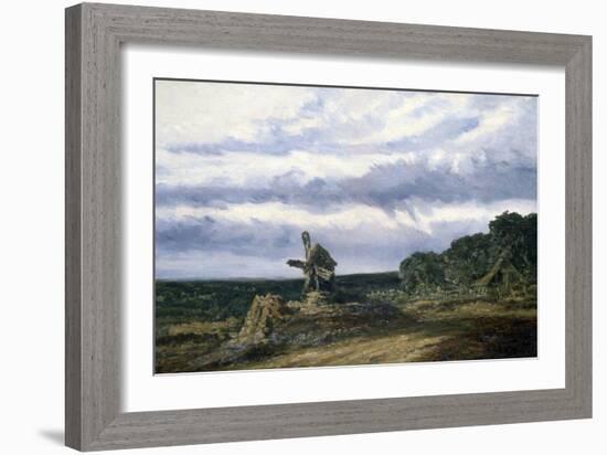 Landscape with a Mill, C1783-1843-Georges Michel-Framed Giclee Print