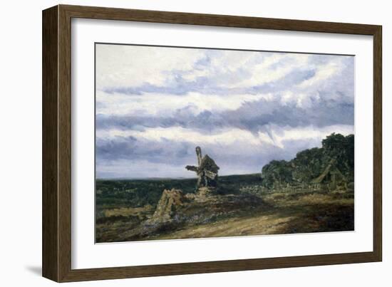 Landscape with a Mill, C1783-1843-Georges Michel-Framed Giclee Print