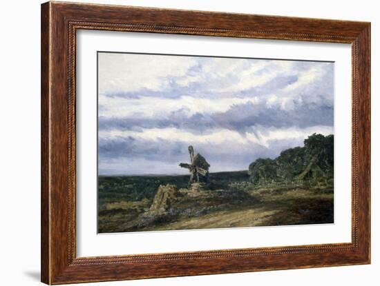 Landscape with a Mill, C1783-1843-Georges Michel-Framed Giclee Print