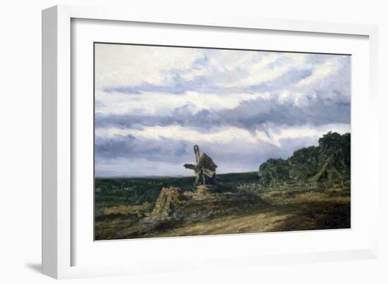 Landscape with a Mill, C1783-1843-Georges Michel-Framed Giclee Print