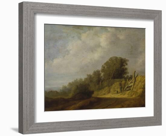 Landscape with a Path-Salomon van Ruysdael-Framed Giclee Print