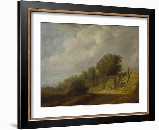 Landscape with a Path-Salomon van Ruysdael-Framed Giclee Print