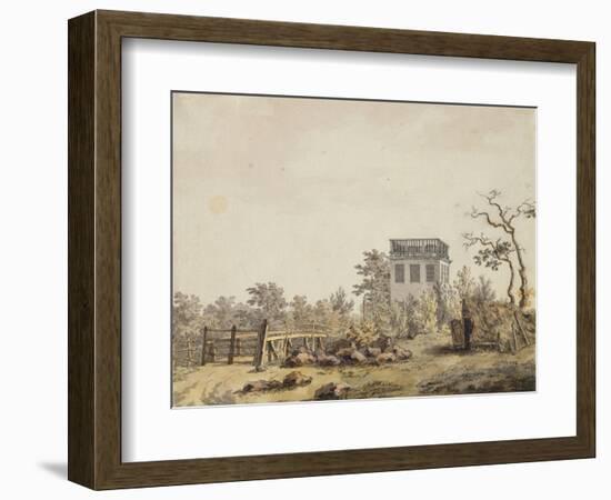 Landscape with a Pavilion, C. 1797-Caspar David Friedrich-Framed Giclee Print