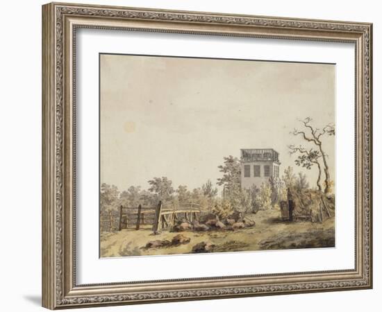 Landscape with a Pavilion, C. 1797-Caspar David Friedrich-Framed Giclee Print