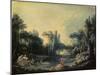 Landscape with a Pond, c.1746-Francois Boucher-Mounted Giclee Print