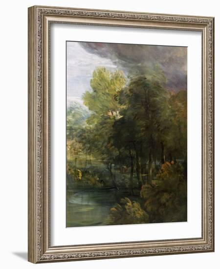 Landscape with a Pool-Thomas Gainsborough-Framed Giclee Print