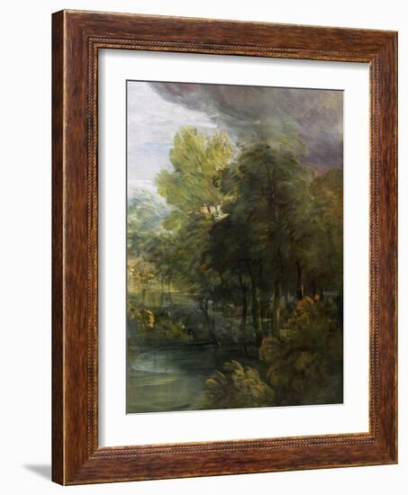 Landscape with a Pool-Thomas Gainsborough-Framed Giclee Print