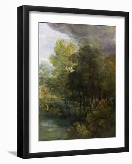 Landscape with a Pool-Thomas Gainsborough-Framed Giclee Print