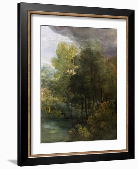 Landscape with a Pool-Thomas Gainsborough-Framed Giclee Print