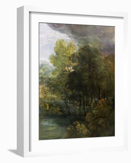 Landscape with a Pool-Thomas Gainsborough-Framed Giclee Print