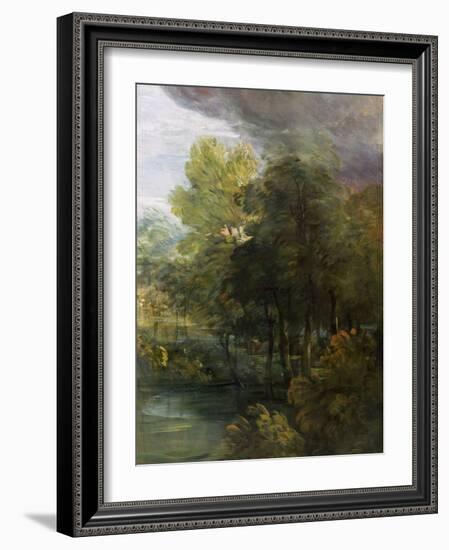 Landscape with a Pool-Thomas Gainsborough-Framed Giclee Print