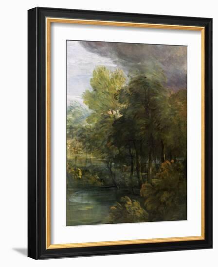 Landscape with a Pool-Thomas Gainsborough-Framed Giclee Print