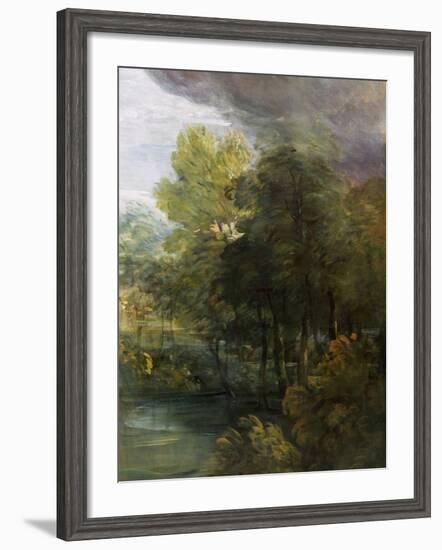 Landscape with a Pool-Thomas Gainsborough-Framed Giclee Print