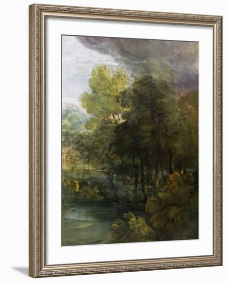 Landscape with a Pool-Thomas Gainsborough-Framed Giclee Print