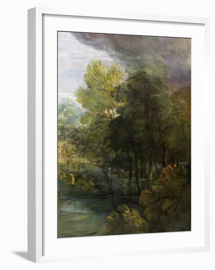 Landscape with a Pool-Thomas Gainsborough-Framed Giclee Print