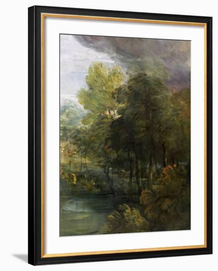 Landscape with a Pool-Thomas Gainsborough-Framed Giclee Print