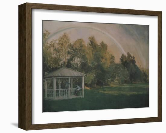 Landscape with a Rainbow-Konstantin Andreyevich Somov-Framed Giclee Print