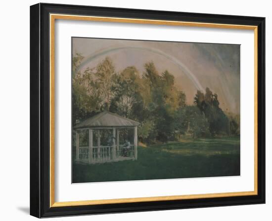 Landscape with a Rainbow-Konstantin Andreyevich Somov-Framed Giclee Print