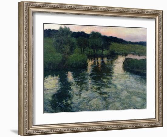 Landscape with a River-Fritz Thaulow-Framed Giclee Print