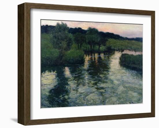 Landscape with a River-Fritz Thaulow-Framed Giclee Print