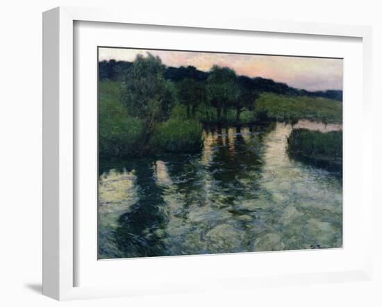 Landscape with a River-Fritz Thaulow-Framed Giclee Print