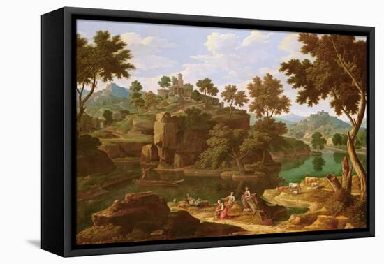 Landscape with a River-Etienne Allegrain-Framed Premier Image Canvas