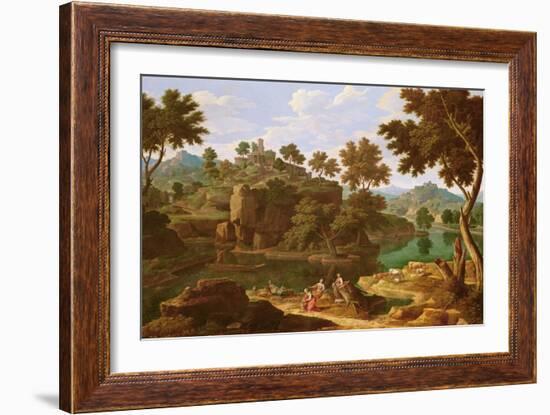 Landscape with a River-Etienne Allegrain-Framed Giclee Print