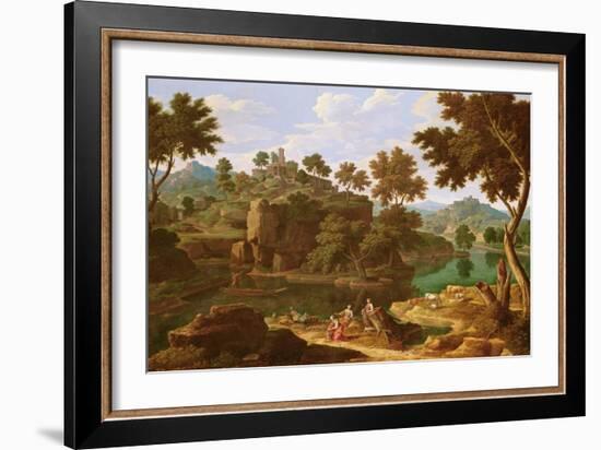 Landscape with a River-Etienne Allegrain-Framed Giclee Print