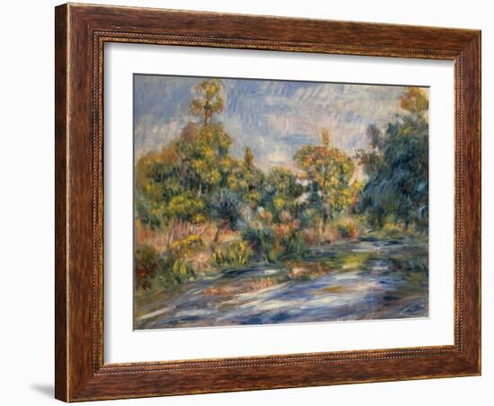 Landscape with a River-Pierre-Auguste Renoir-Framed Giclee Print