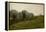 Landscape with a row of trees, 1880-Vilhelm Hammershoi-Framed Premier Image Canvas