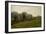 Landscape with a row of trees, 1880-Vilhelm Hammershoi-Framed Giclee Print