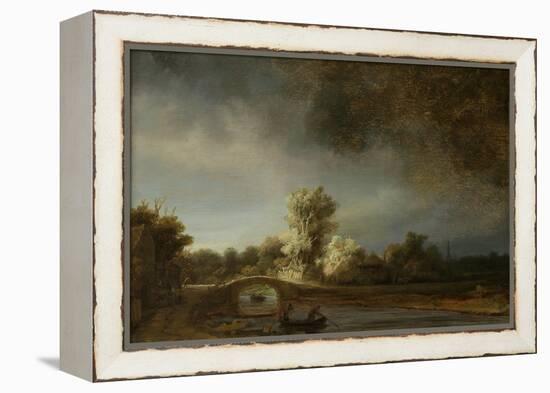 Landscape with a Stone Bridge, C.1638-Rembrandt van Rijn-Framed Premier Image Canvas