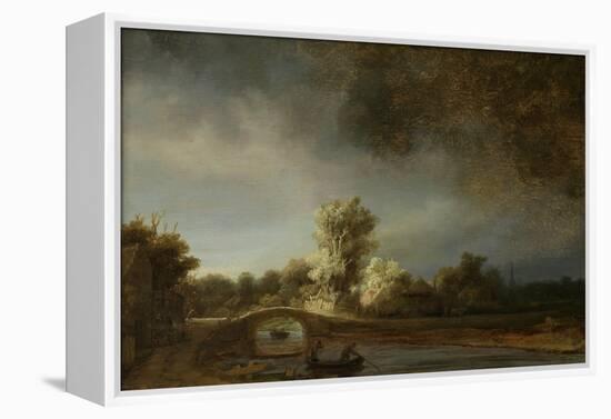 Landscape with a Stone Bridge, C.1638-Rembrandt van Rijn-Framed Premier Image Canvas