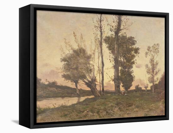 Landscape with a Stream-Henri-Joseph Harpignies-Framed Premier Image Canvas