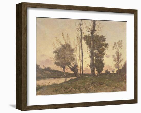 Landscape with a Stream-Henri-Joseph Harpignies-Framed Giclee Print