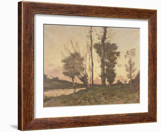 Landscape with a Stream-Henri-Joseph Harpignies-Framed Giclee Print