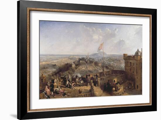 Landscape with a Tourist at Loch Katrine-John Knox-Framed Giclee Print