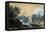 Landscape with a Waterfall, Italian Painting of 18th Century-Francesco Zuccarelli-Framed Premier Image Canvas