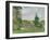 Landscape with a White Horse in a Field, L'Ermitage, 1872-Camille Pissarro-Framed Giclee Print