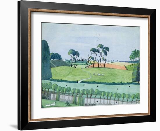 Landscape with a Windmill-John Northcote Nash-Framed Giclee Print