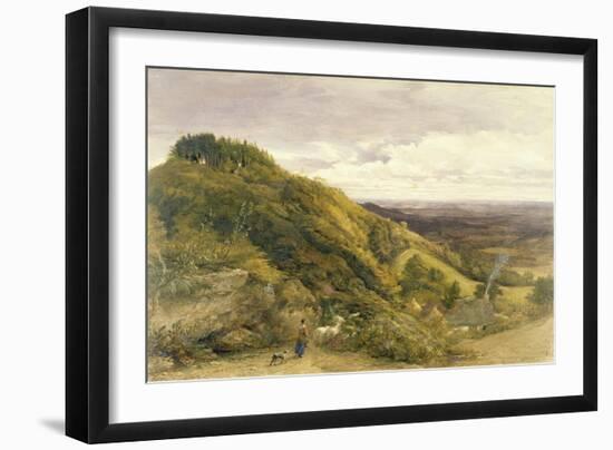 Landscape with a Woman Driving Sheep-Samuel Palmer-Framed Giclee Print