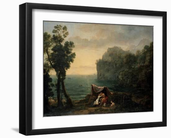 Landscape with Acis and Galatea, 1657-Claude Lorraine-Framed Giclee Print