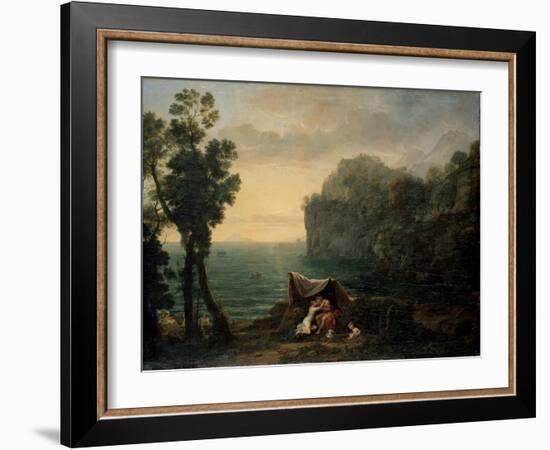 Landscape with Acis and Galatea, 1657-Claude Lorraine-Framed Giclee Print