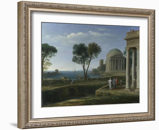 Landscape with Aeneas at Delos, 1672-Claude Lorraine-Framed Giclee Print